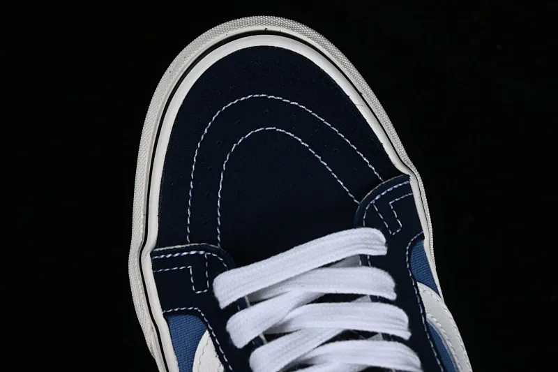All categories Vans Vans series Vans Mid Vans China Vans Sk8-Mid Vans official navy blue mid-top retro classic casual canvas shoes VN0A391F5TU